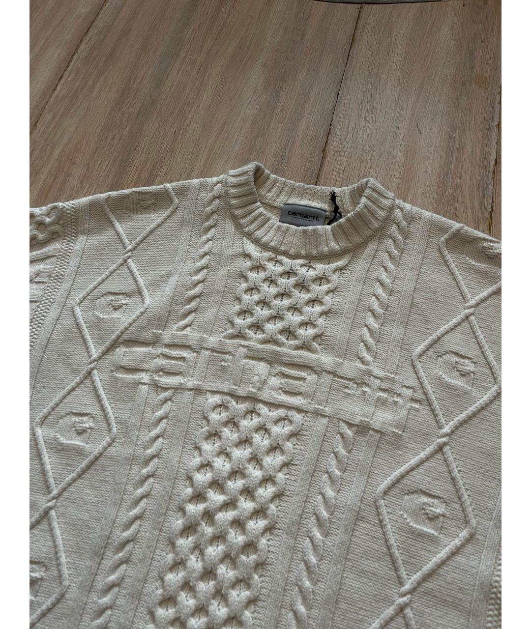 CARHARTT WIP Бежевый хлопковый джемпер / свитер, фото 2