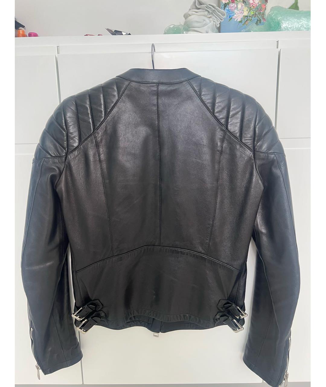 GUCCI Черная кожаная куртка, фото 2