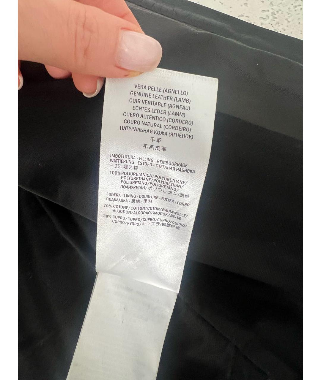 GUCCI Черная кожаная куртка, фото 6