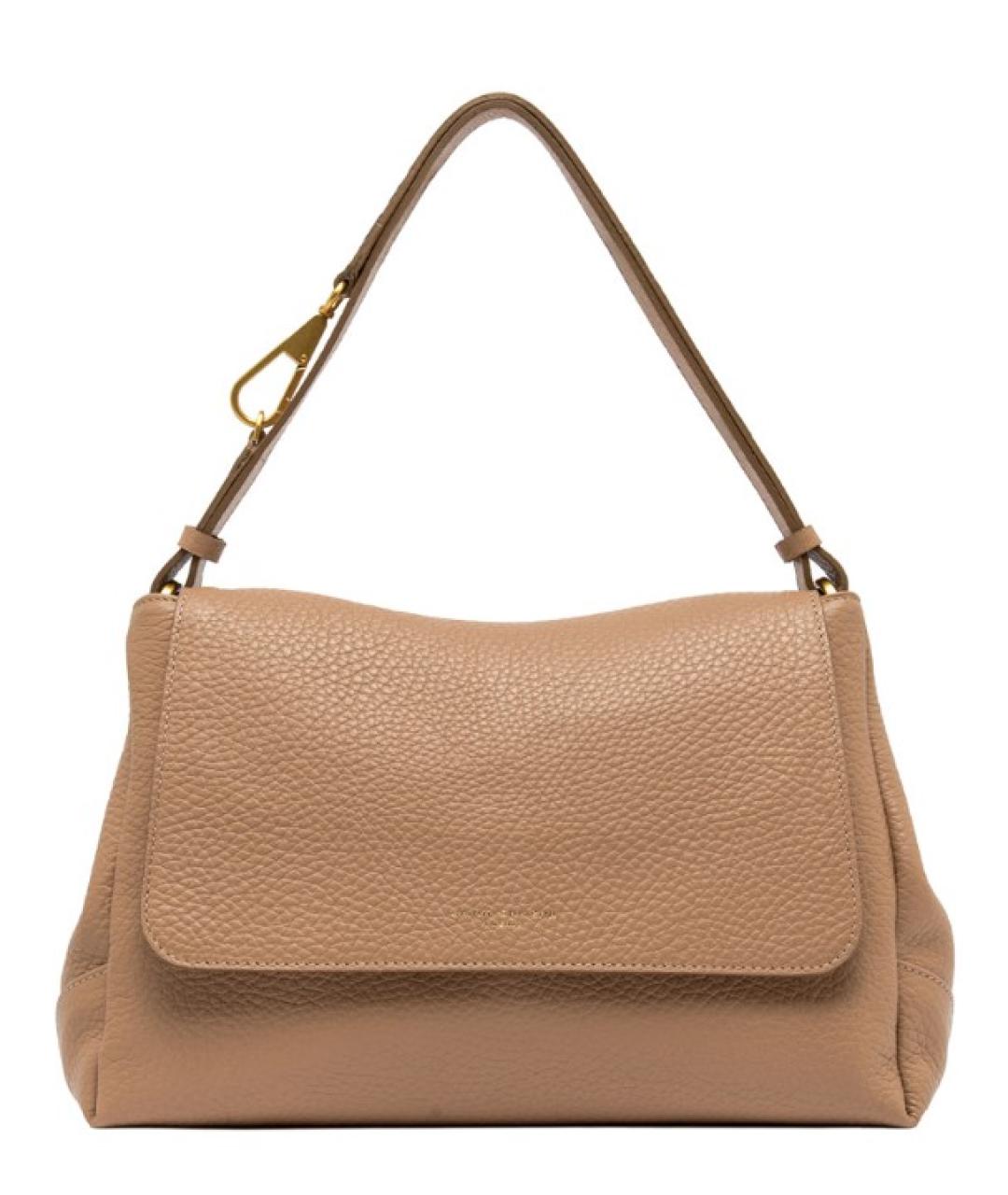 Gianni Chiarini Бежевая кожаная сумка тоут, фото 1