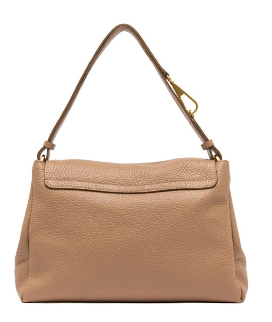 Gianni Chiarini Бежевая кожаная сумка тоут, фото 3
