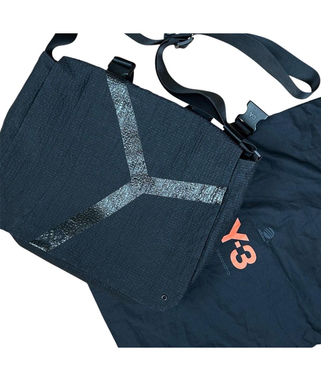 YOHJI YAMAMOTO Антрацитовая сумка на плечо, фото 6