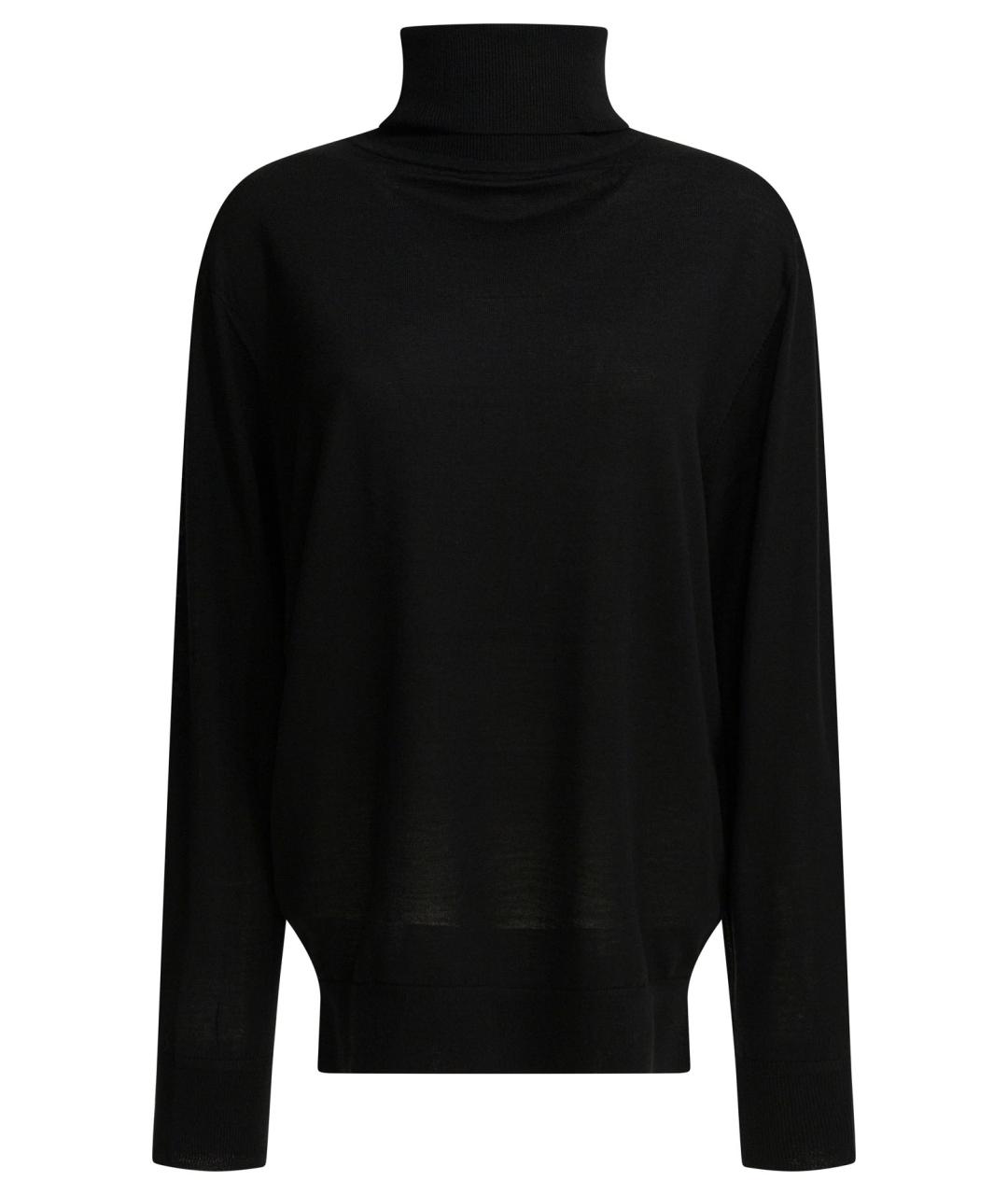 TOTEME Черный шерстяной джемпер / свитер, фото 1