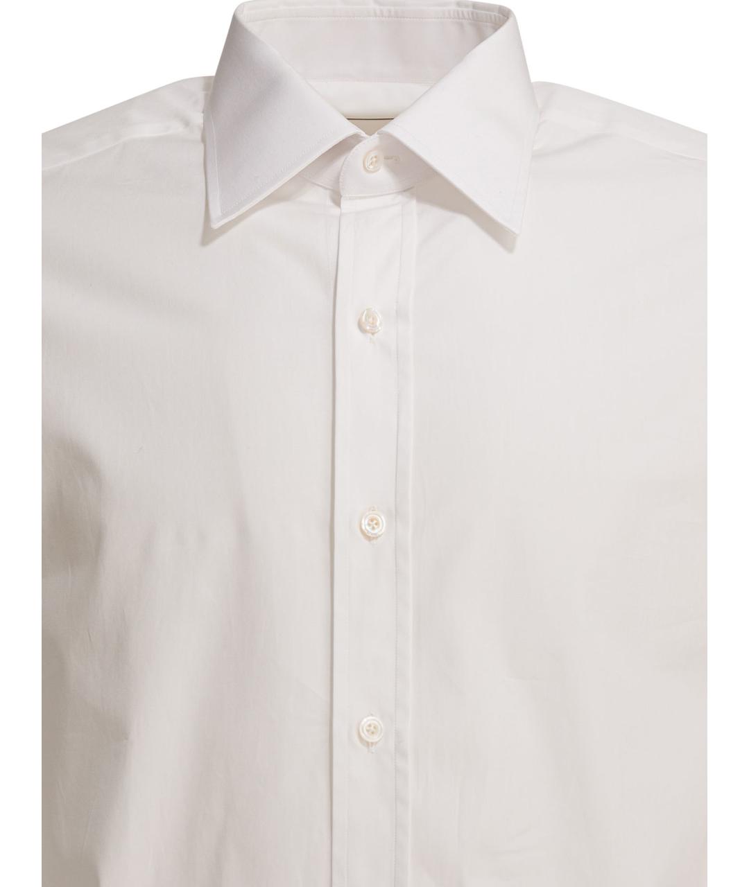TOM FORD Белая хлопковая кэжуал рубашка, фото 3