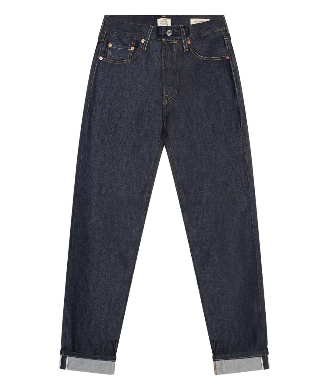 LEVI'S Синие хлопковые прямые джинсы, фото 1