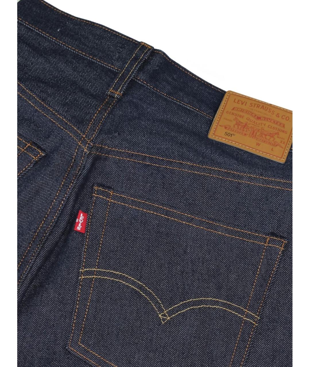 LEVI'S Синие хлопковые прямые джинсы, фото 4