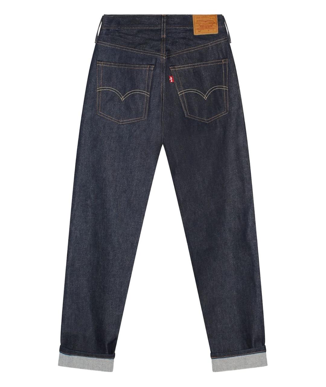 LEVI'S Синие хлопковые прямые джинсы, фото 3