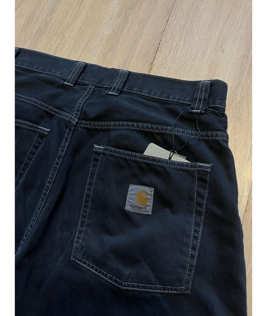 CARHARTT WIP Темно-синие хлопковые повседневные брюки, фото 6