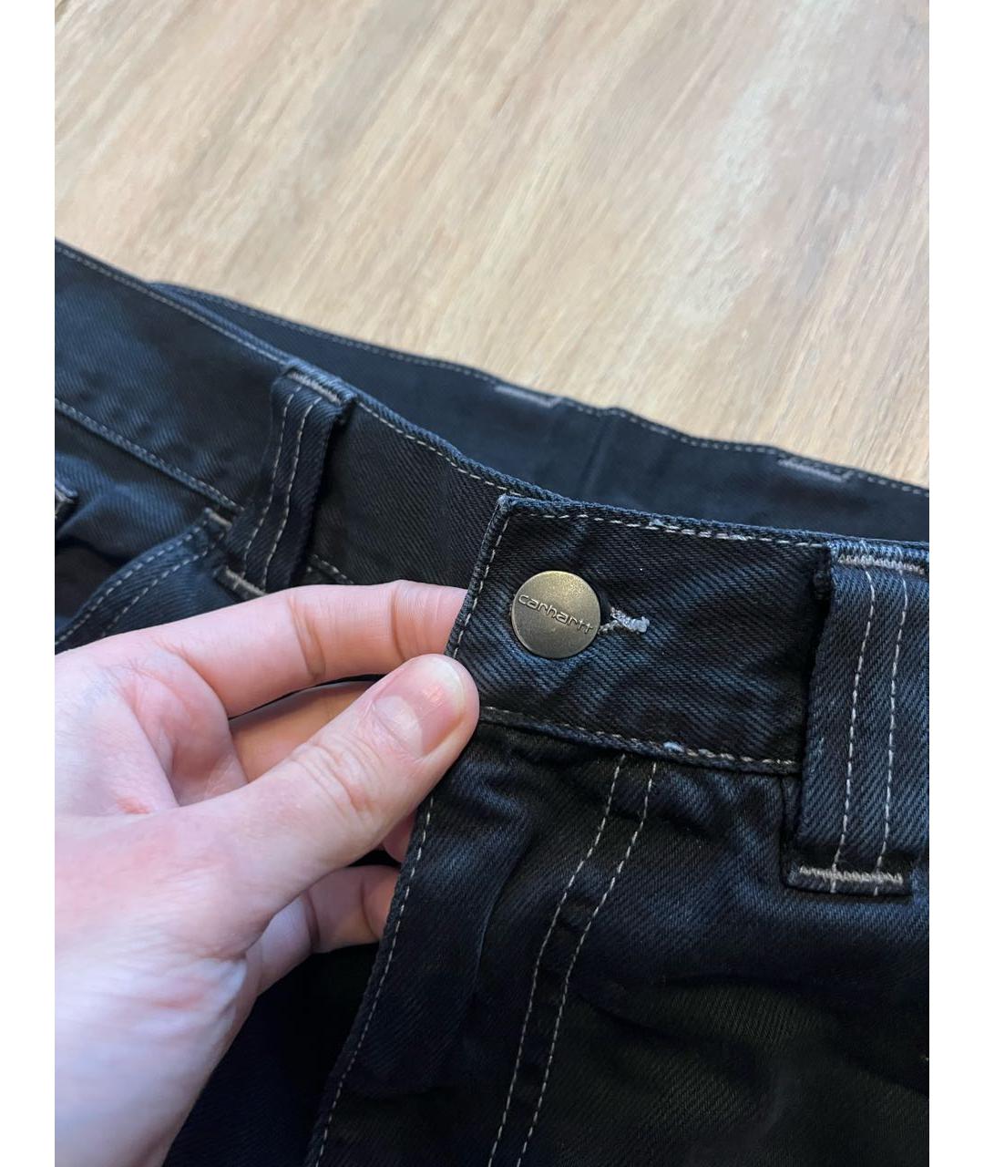 CARHARTT WIP Темно-синие хлопковые повседневные брюки, фото 3