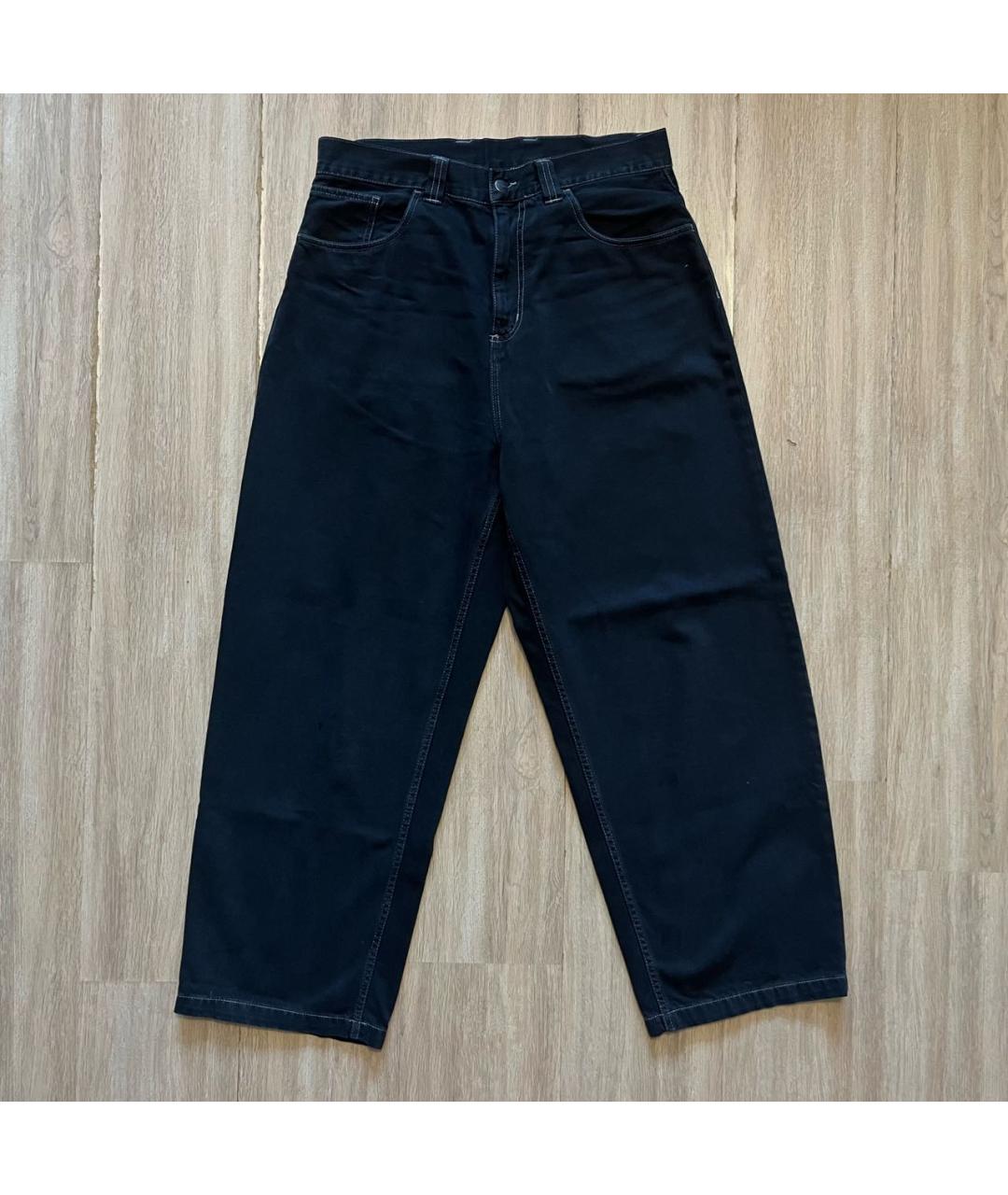 CARHARTT WIP Темно-синие хлопковые повседневные брюки, фото 8