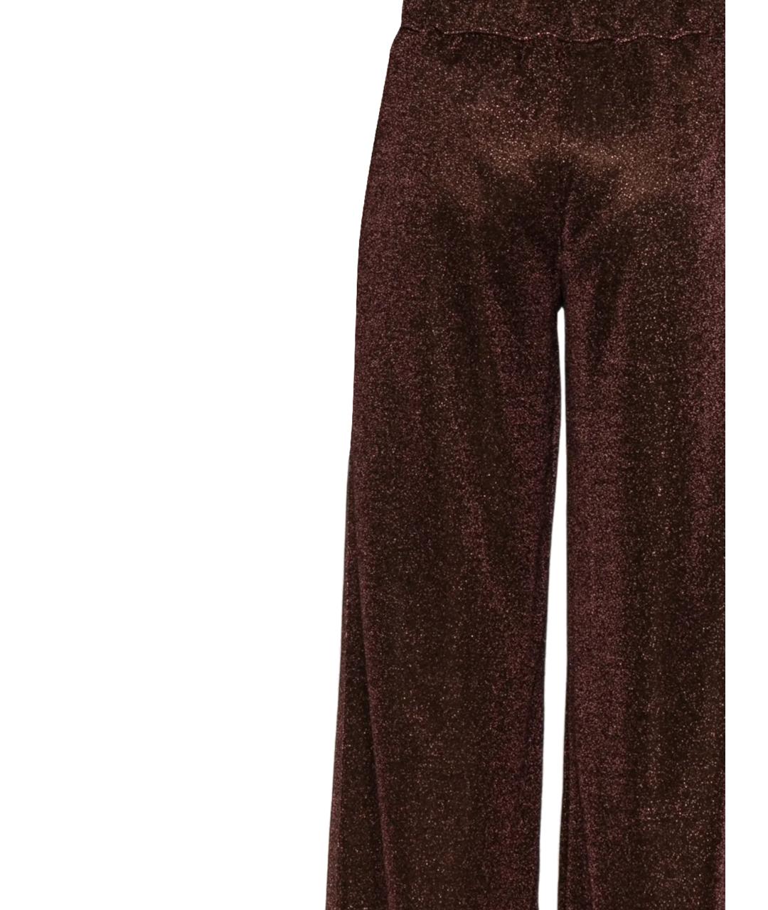 OSEREE Коричневые полиамидовые прямые брюки, фото 3