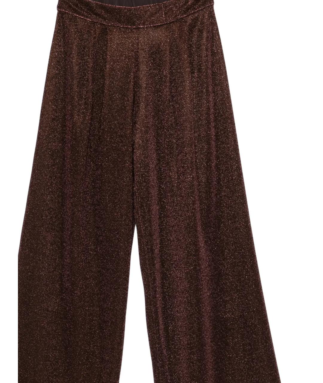 OSEREE Коричневые полиамидовые прямые брюки, фото 2