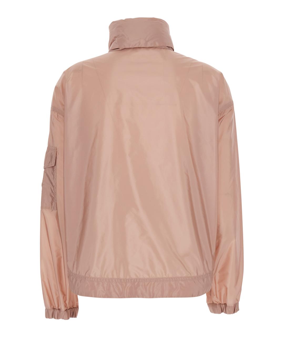 MONCLER Розовая полиамидовая куртка, фото 2