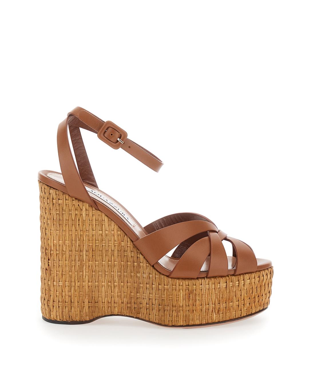 AQUAZZURA Коричневые босоножки, фото 1