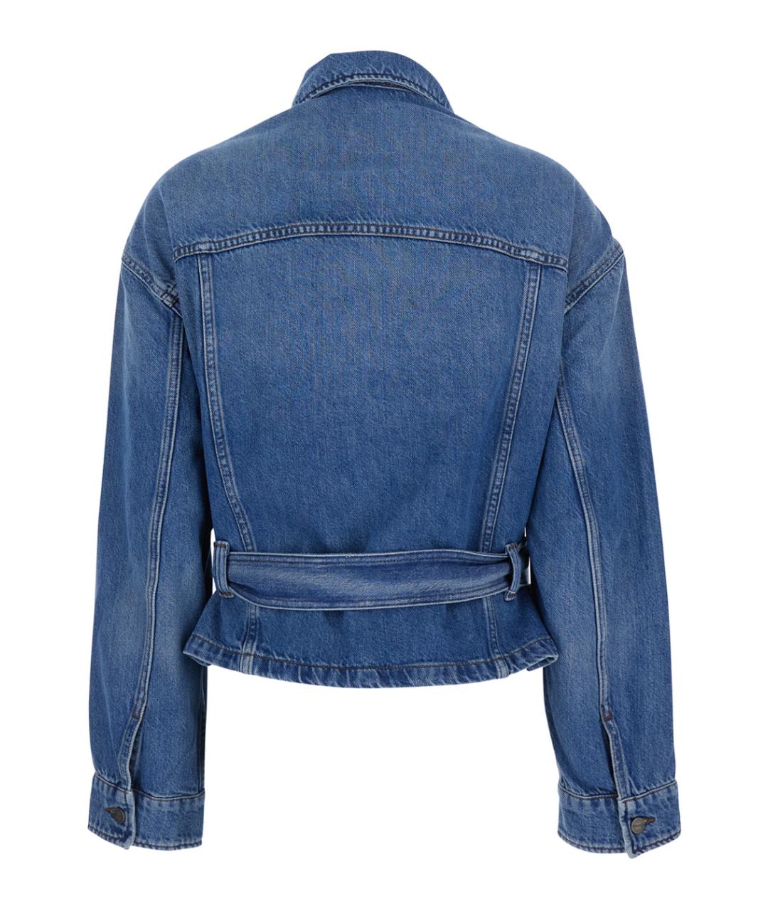 PINKO Синяя хлопковая куртка, фото 2