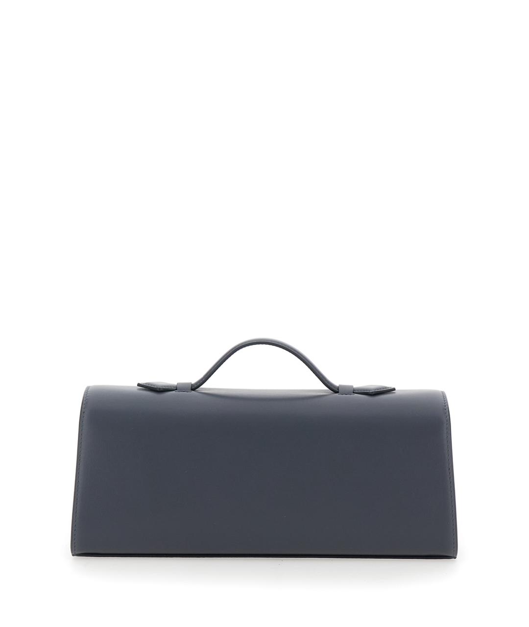 Savette Серая кожаная сумка с короткими ручками, фото 2