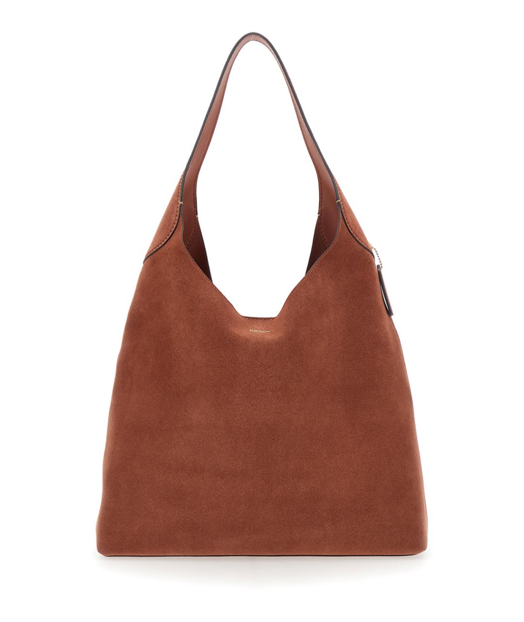 COACH Коричневая кожаная сумка через плечо, фото 1