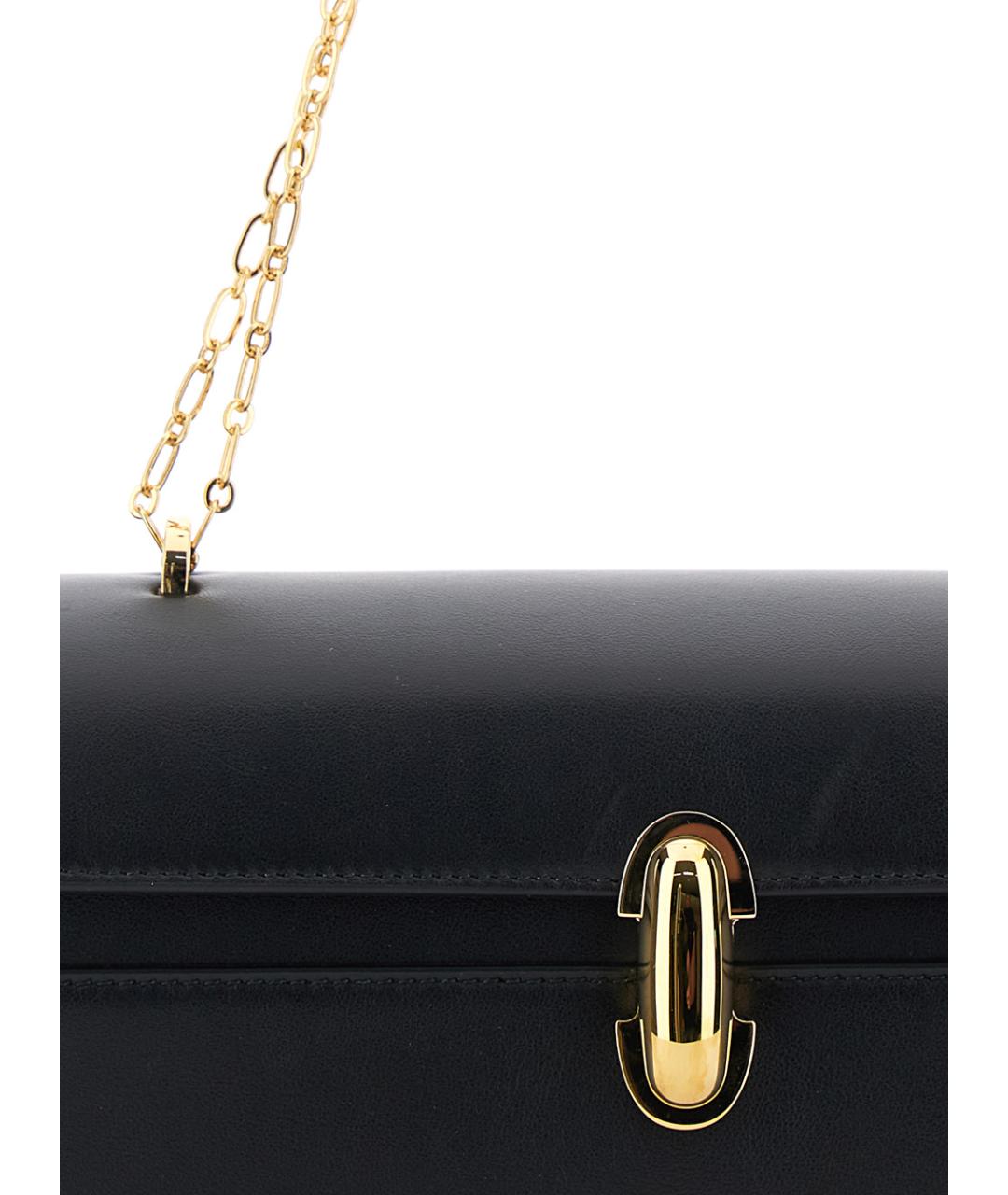 Savette Черная кожаная сумка через плечо, фото 3