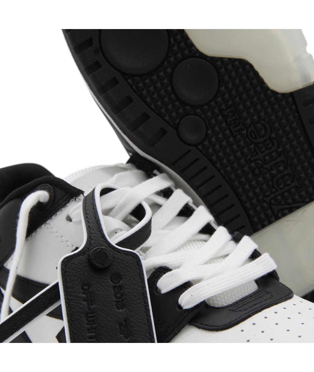 OFF-WHITE Мульти кожаные низкие кроссовки / кеды, фото 4