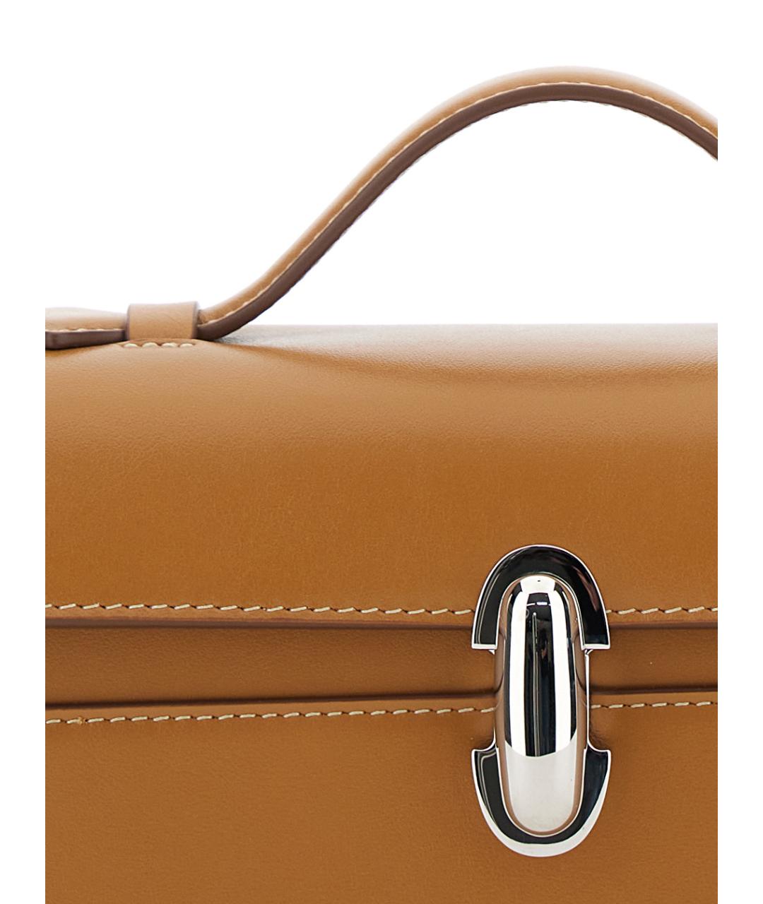 Savette Коричневая сумка с короткими ручками, фото 3