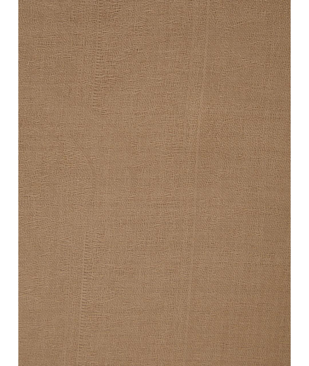 MAX MARA Бежевый шерстяной шарф, фото 3