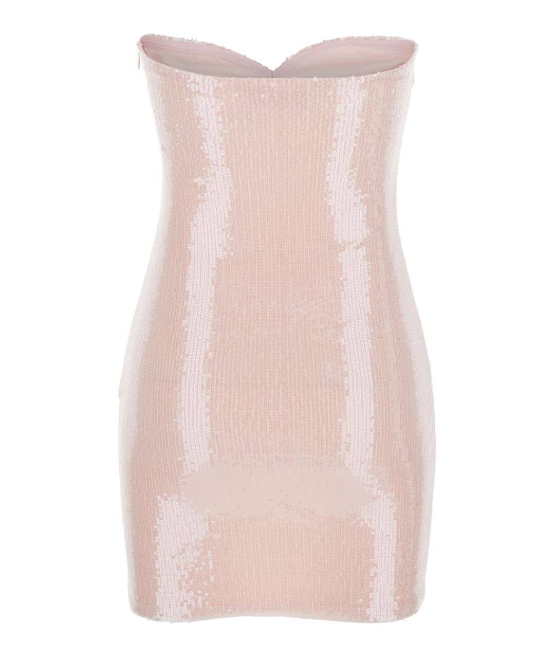 TWENTY FOURHAITCH Розовое шелковое повседневное платье, фото 2