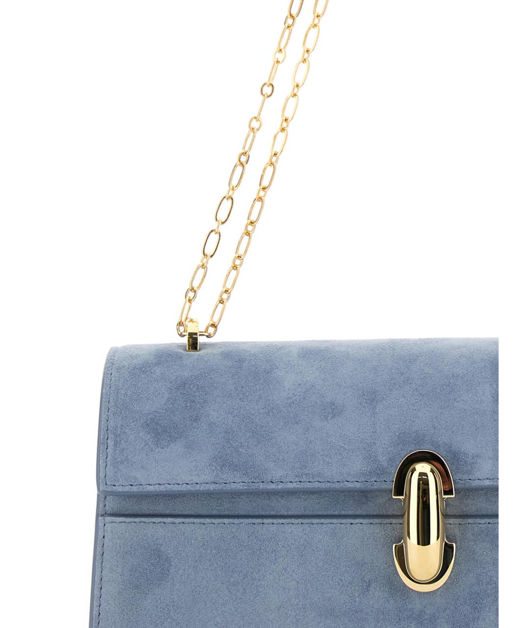 Savette Синяя замшевая сумка через плечо, фото 3