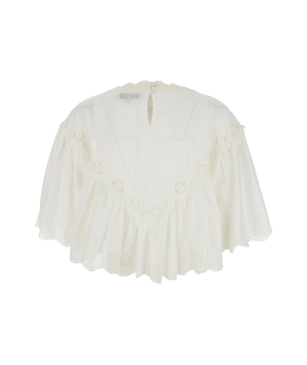 SEA NYC Белая хлопковая блузы, фото 2