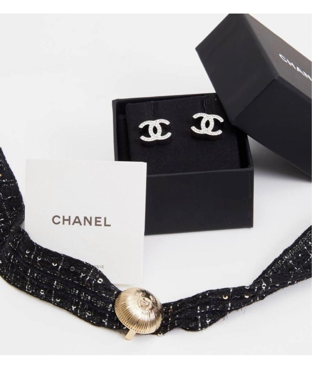 CHANEL Серебряные металлические серьги, фото 2