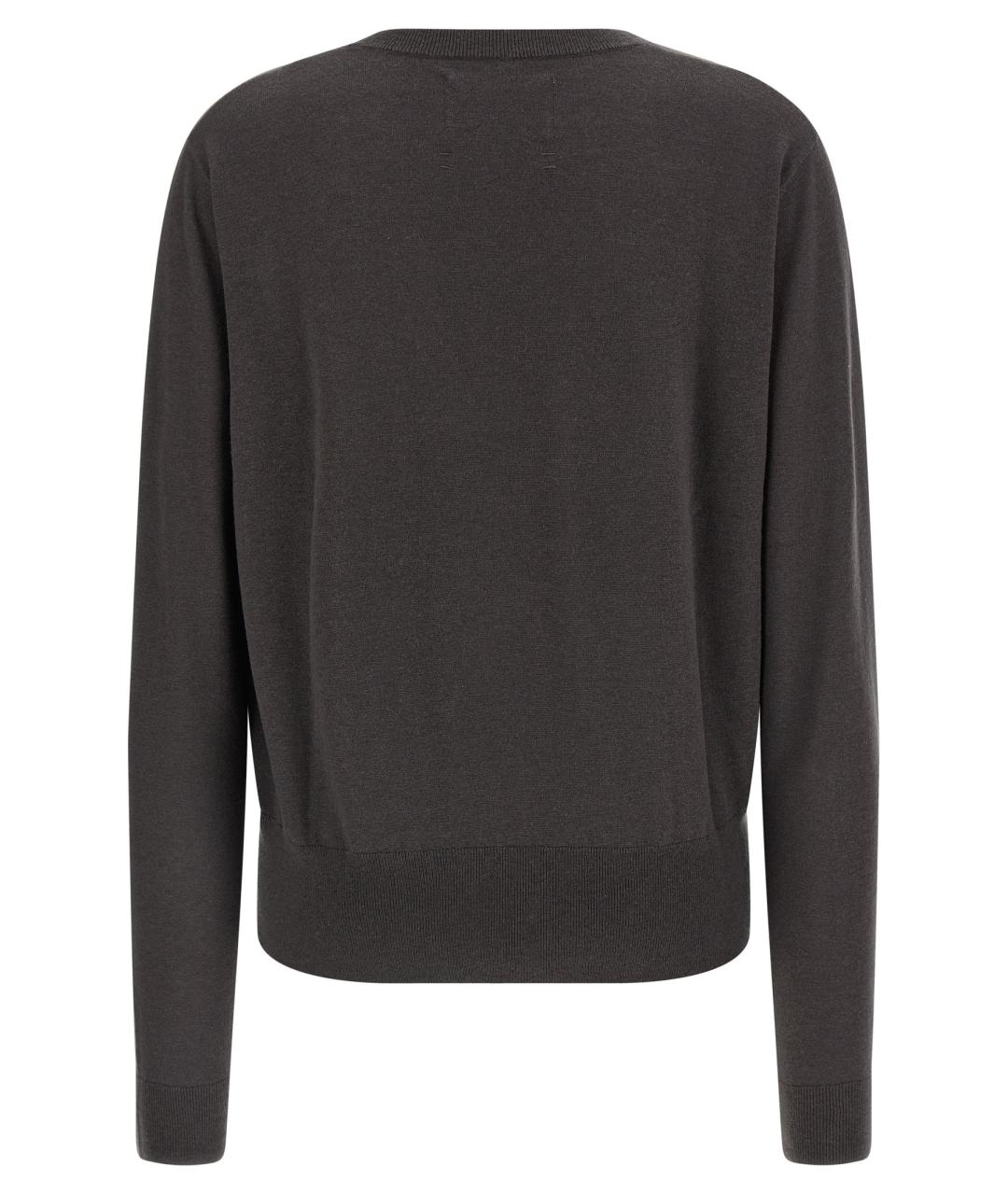 EXTREME CASHMERE Коричневый шерстяной джемпер / свитер, фото 2