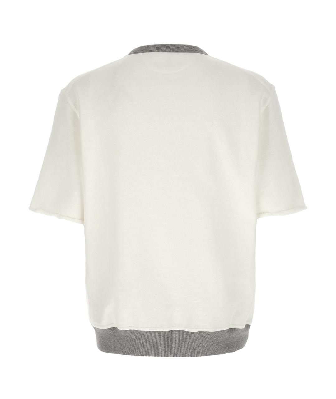 BRUNELLO CUCINELLI Белый хлопковый джемпер / свитер, фото 2