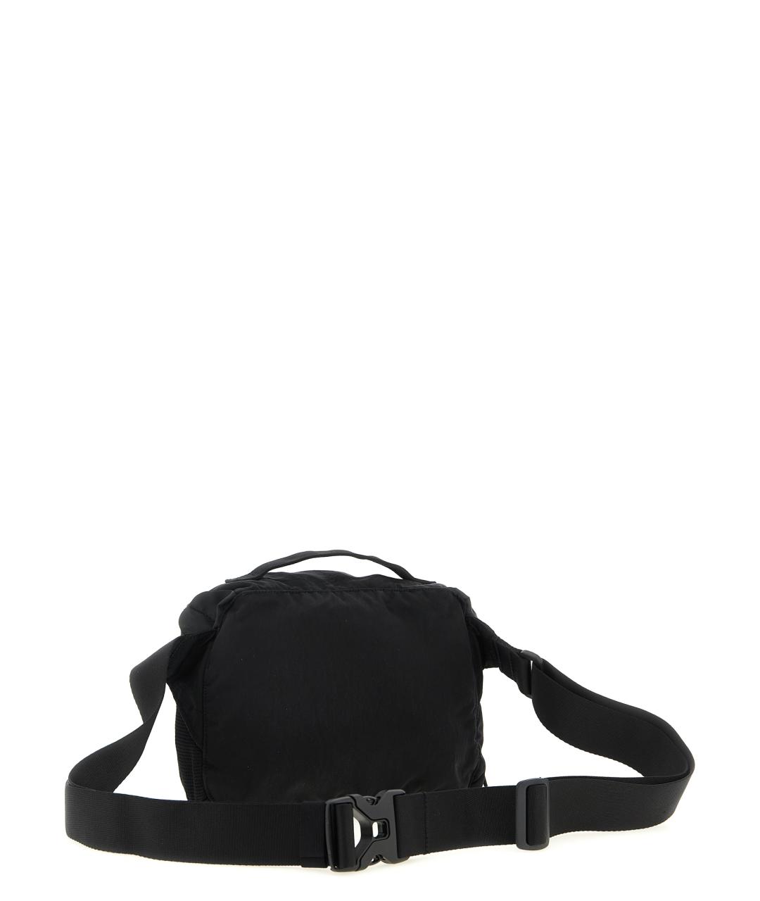 CP COMPANY Черная синтетическая сумка на плечо, фото 2