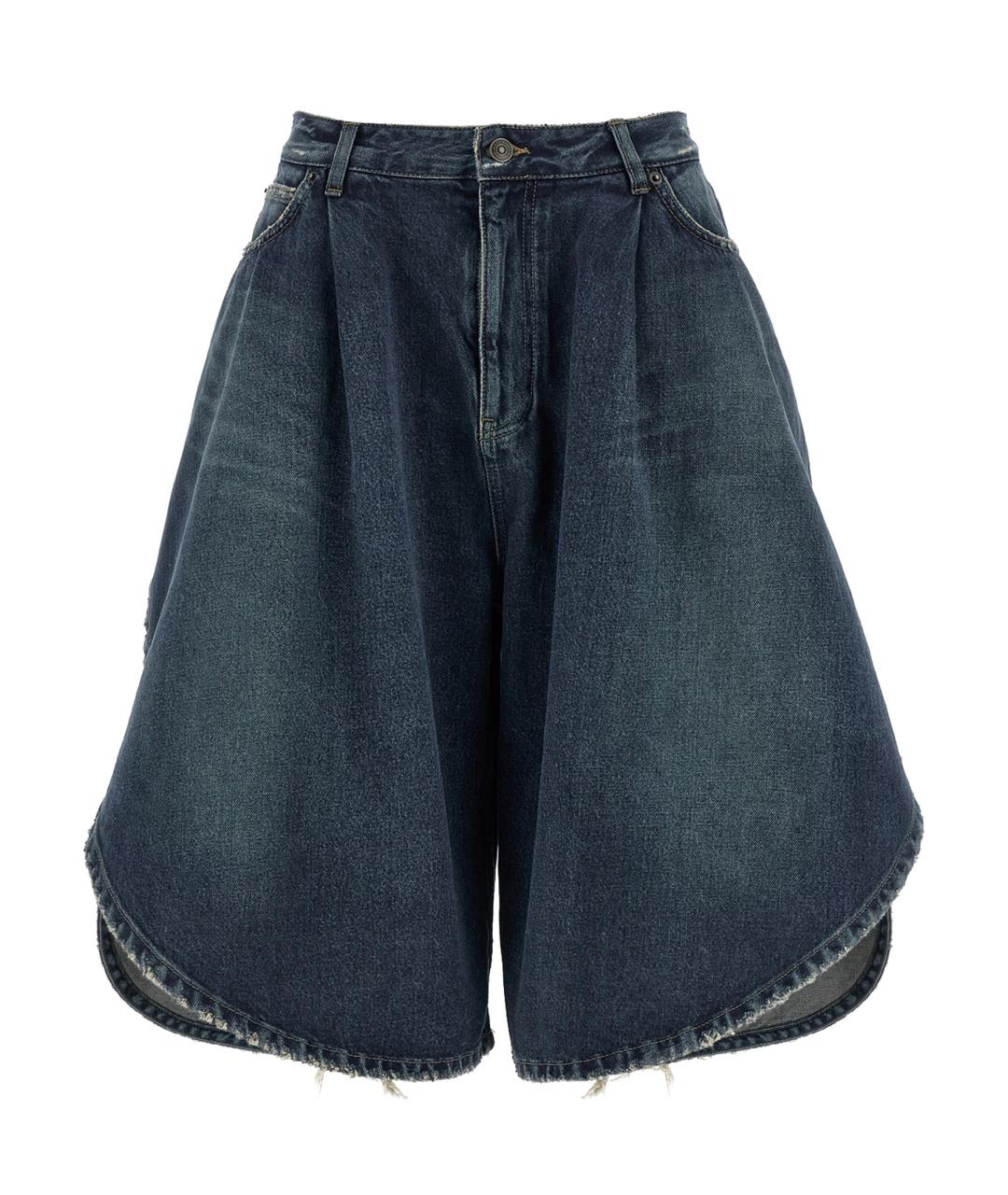 BALENCIAGA Синие хлопковые шорты, фото 1