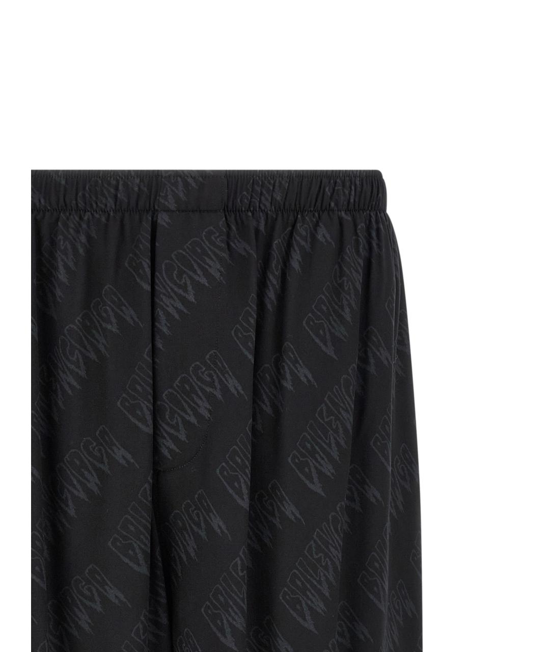 BALENCIAGA Черные вискозные шорты, фото 3