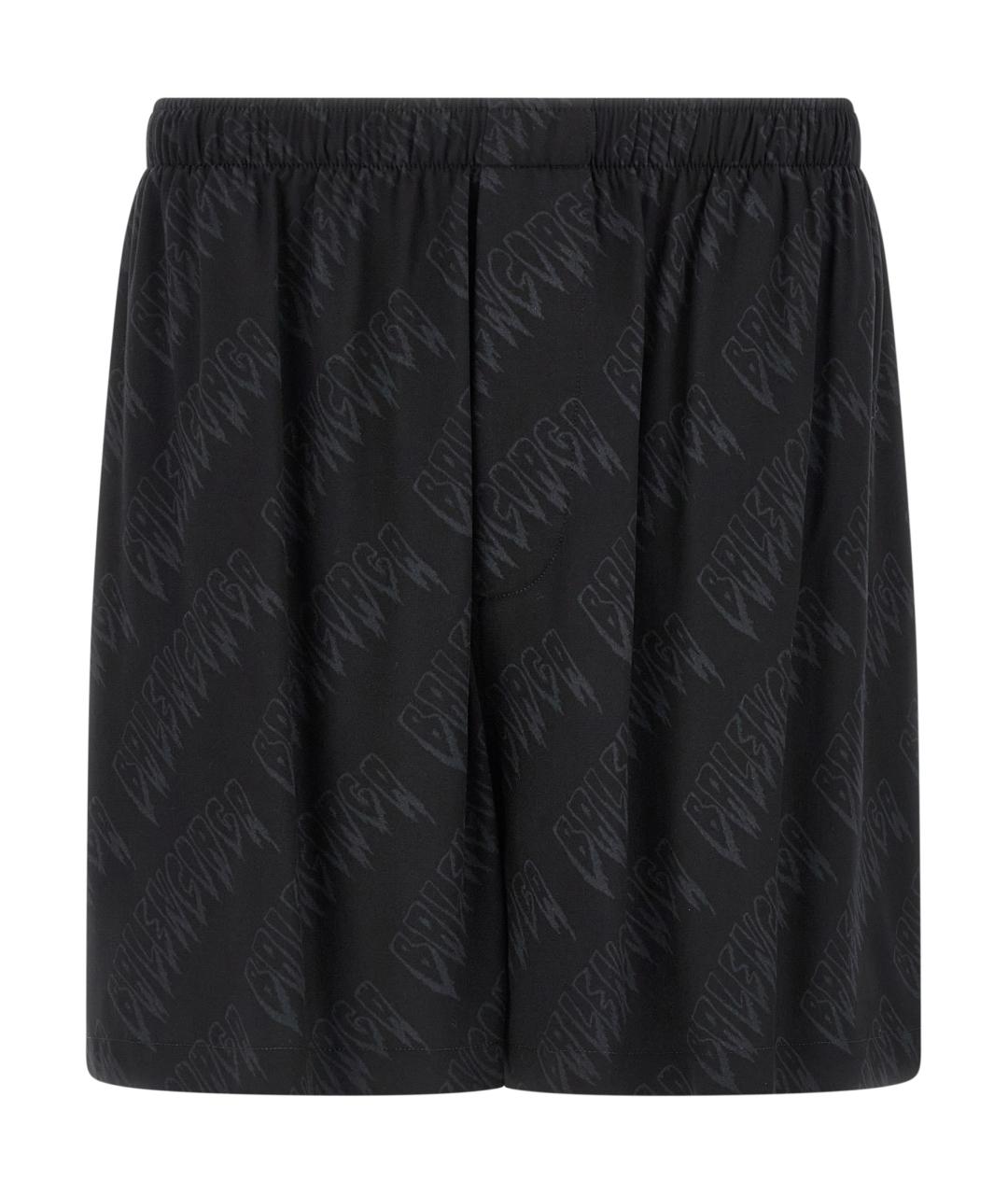BALENCIAGA Черные вискозные шорты, фото 1