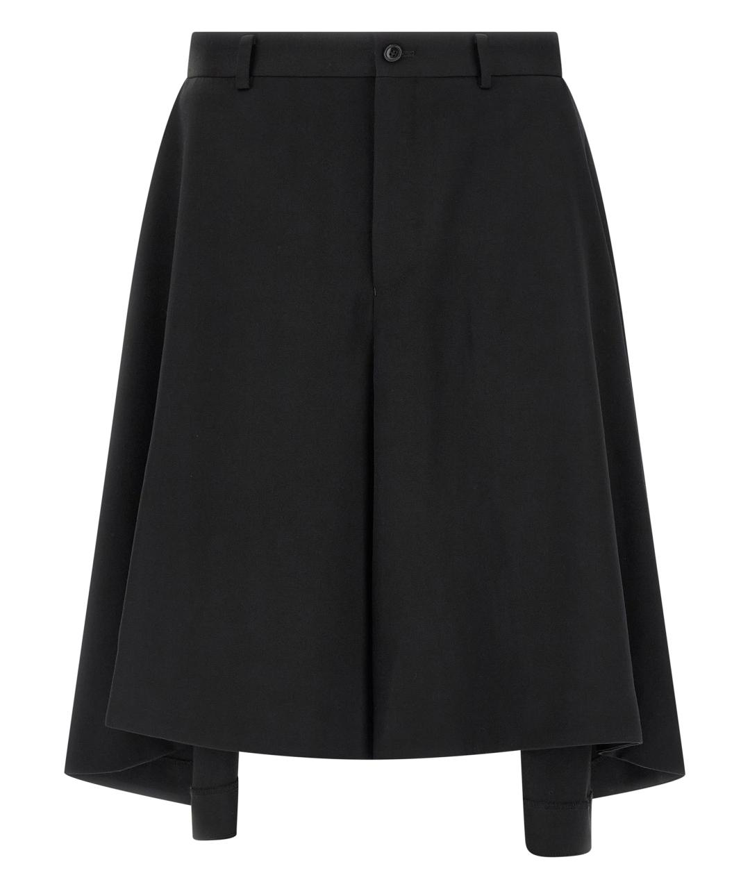 COMME DES GARÇONS HOMME PLUS Черные шерстяные шорты, фото 1