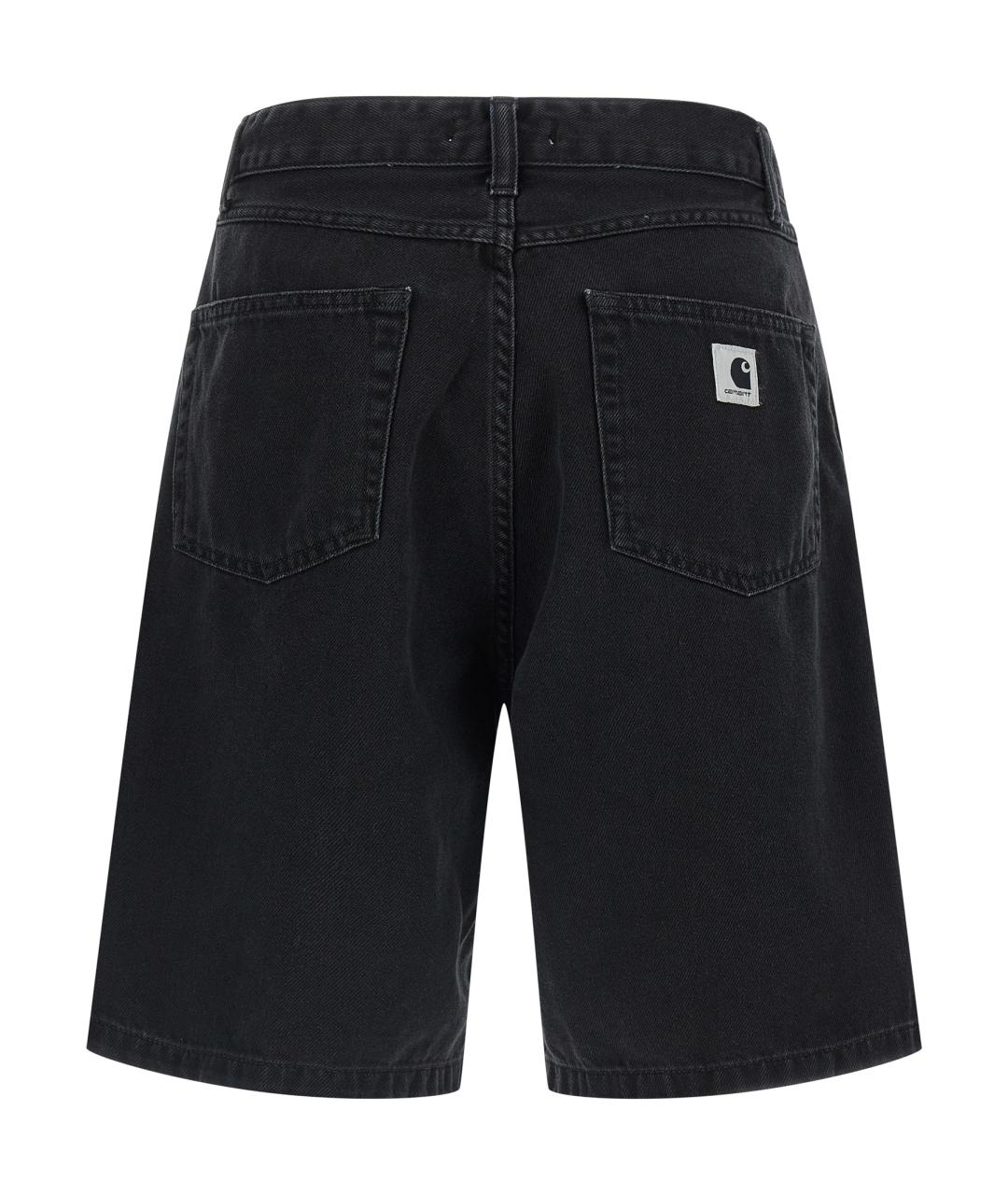 CARHARTT WIP Черные хлопковые шорты, фото 2