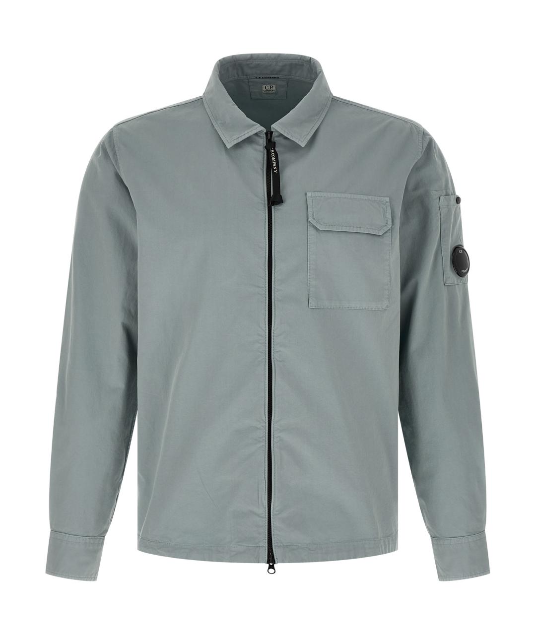 CP COMPANY Голубая хлопковая куртка, фото 1