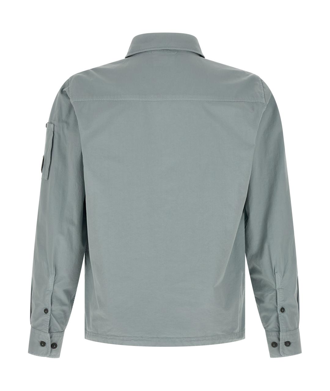 CP COMPANY Голубая хлопковая куртка, фото 2