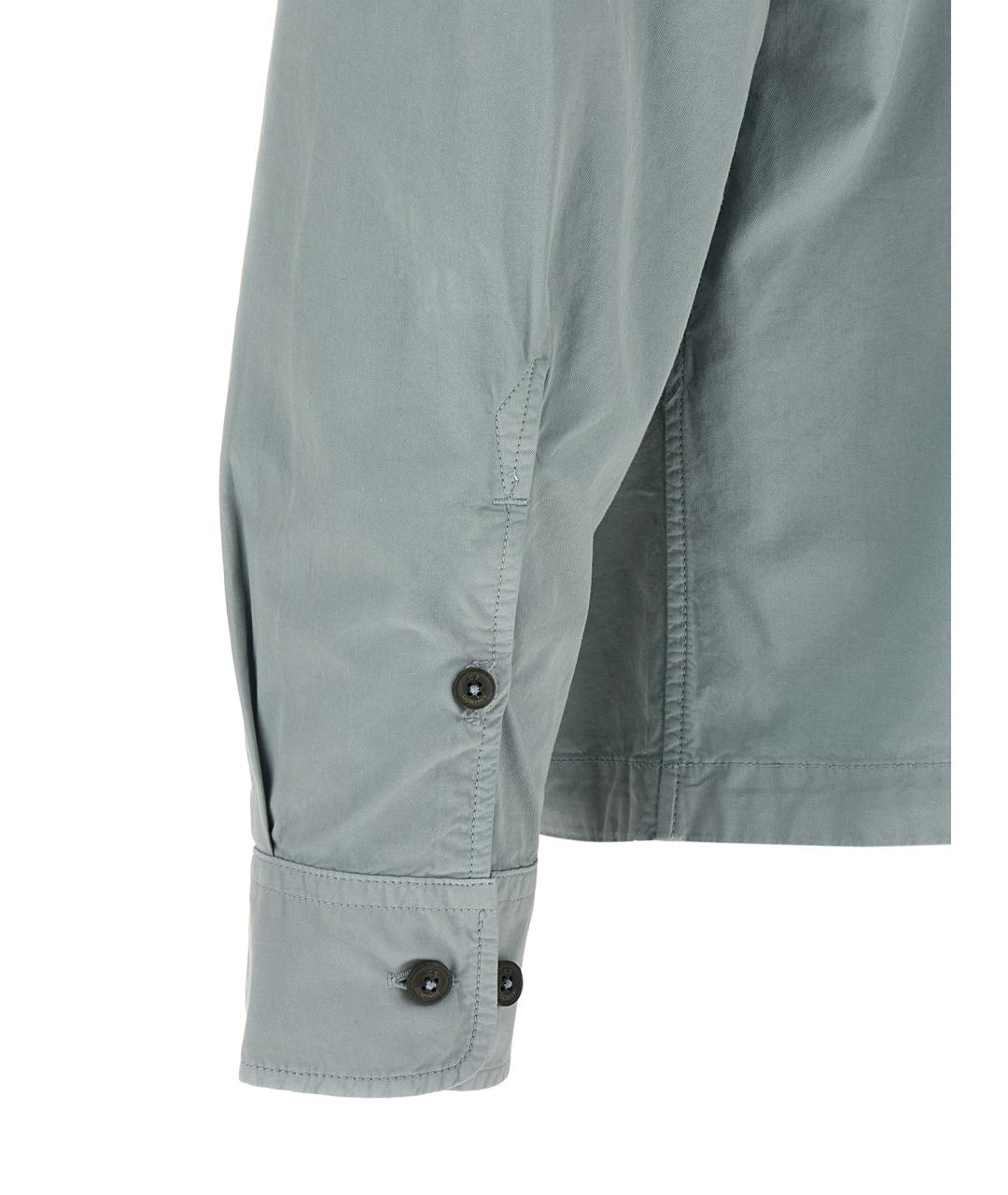 CP COMPANY Голубая хлопковая куртка, фото 4