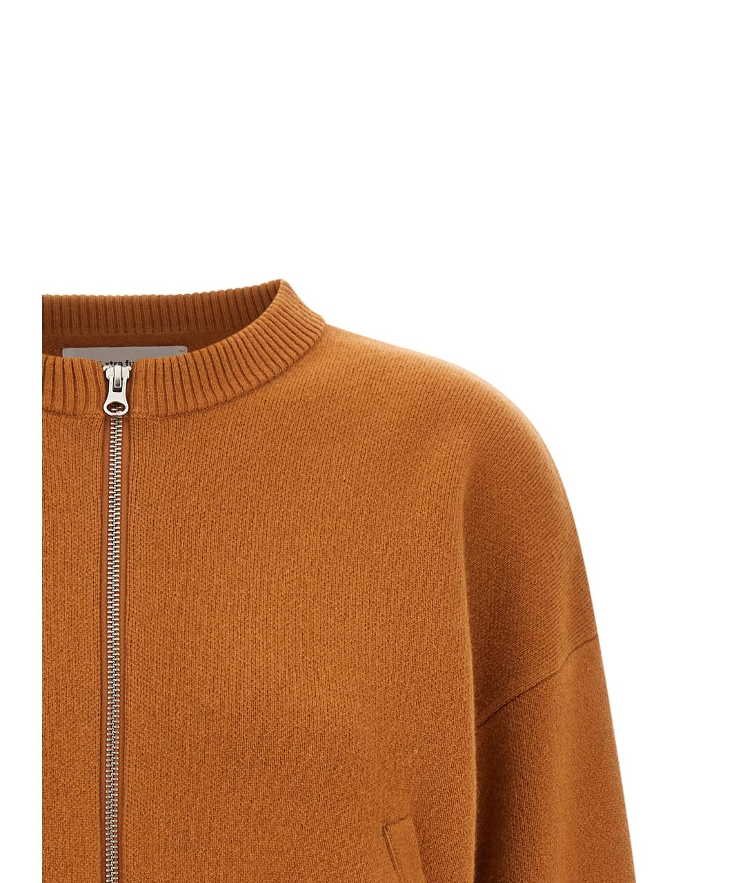 EXTREME CASHMERE Оранжевый кашемировый кардиган, фото 3