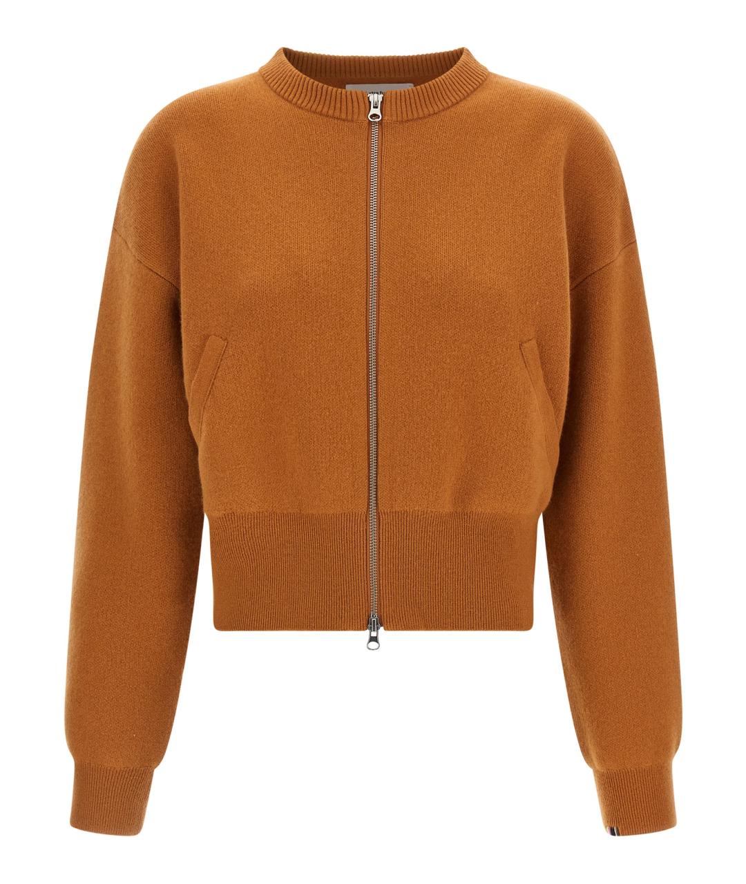 EXTREME CASHMERE Оранжевый кашемировый кардиган, фото 1
