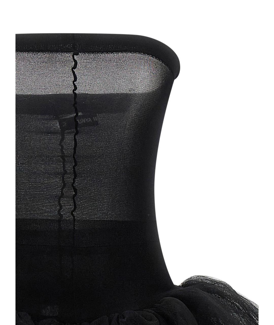 JUNYA WATANABE Черное полиамидовое вечернее платье, фото 3