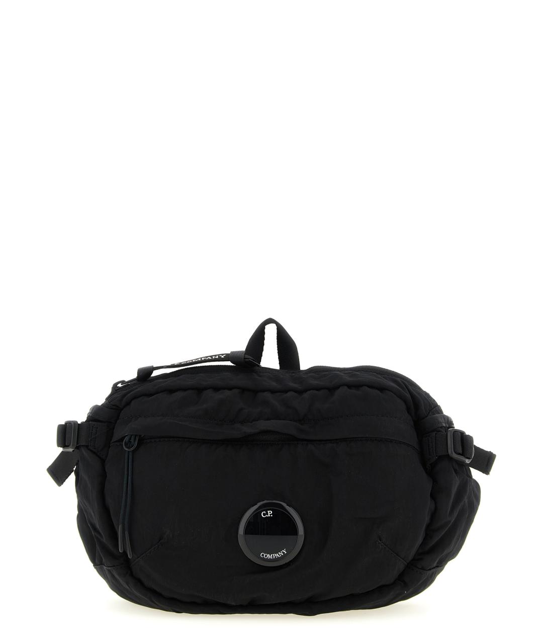 CP COMPANY Черная синтетическая сумка на плечо, фото 1