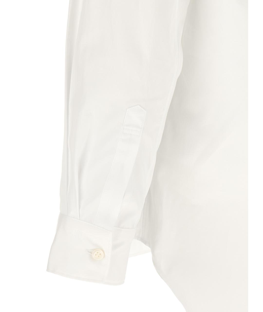 COMME DES GARÇONS HOMME PLUS Белая хлопковая кэжуал рубашка, фото 4