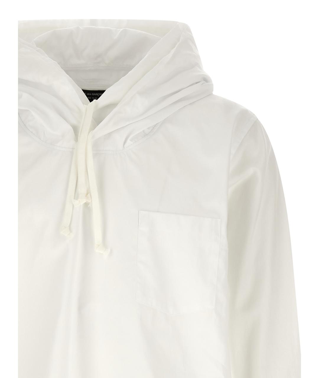 COMME DES GARÇONS HOMME PLUS Белая хлопковая кэжуал рубашка, фото 3