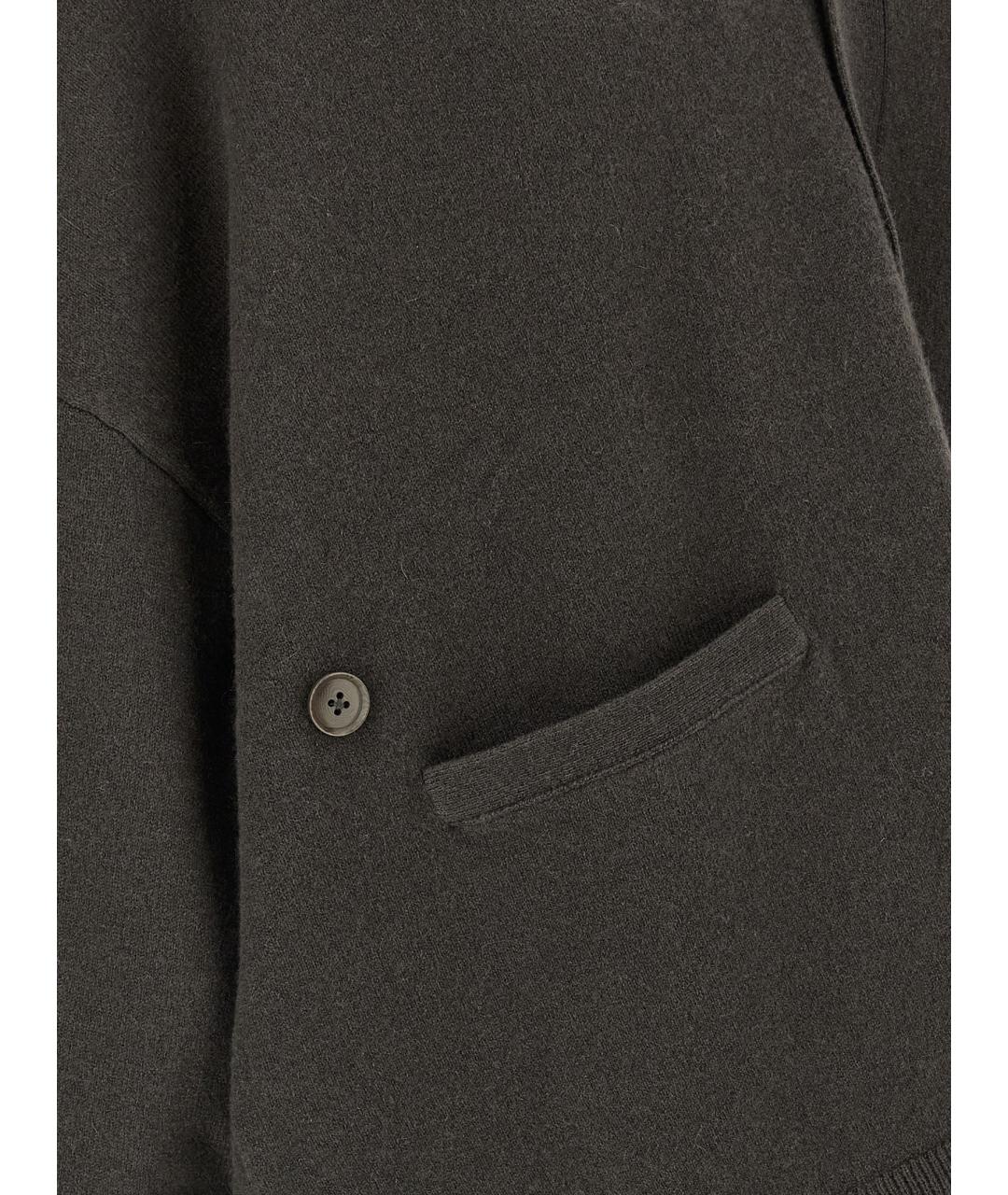 EXTREME CASHMERE Коричневый кашемировый кардиган, фото 5