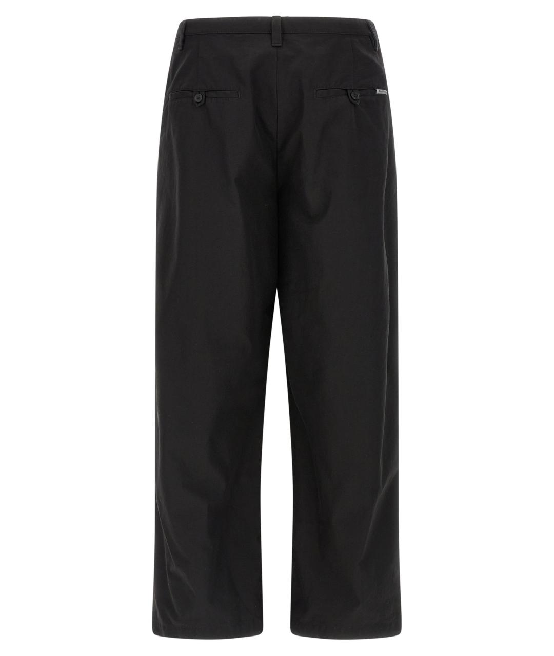 BALENCIAGA Черные хлопковые повседневные брюки, фото 2