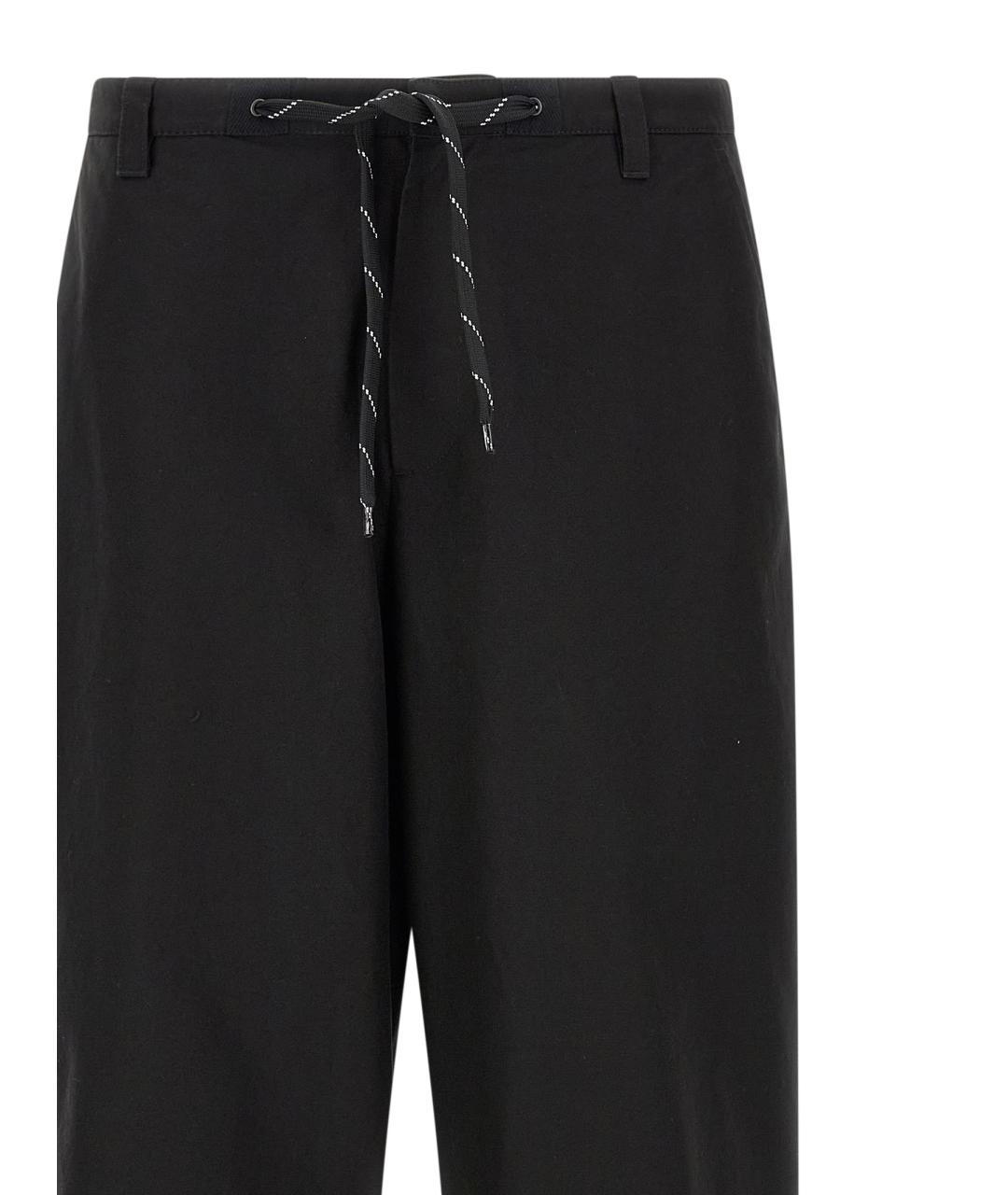 BALENCIAGA Черные хлопковые повседневные брюки, фото 3