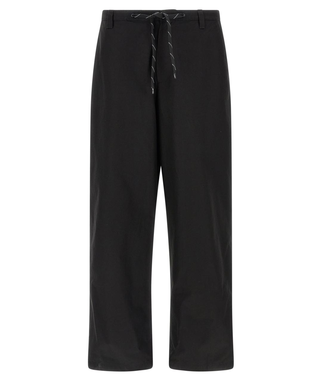 BALENCIAGA Черные хлопковые повседневные брюки, фото 1